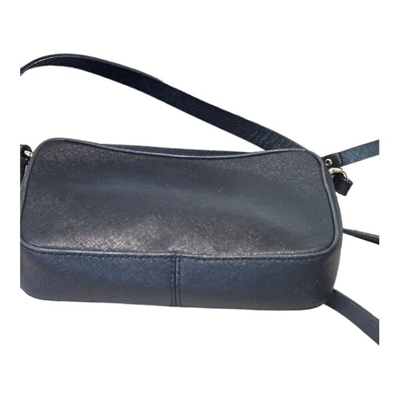 Kate Spade Black Zipper Closure Adjustable Strap Leather Crossbody Handbag - Picture 7 of 8